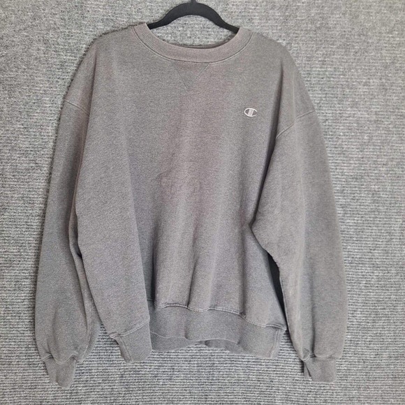 Champion Other - Vintage Champion Sweatshirt Mens XL Gray 90s Embroidered C Logo Crewneck Sweater